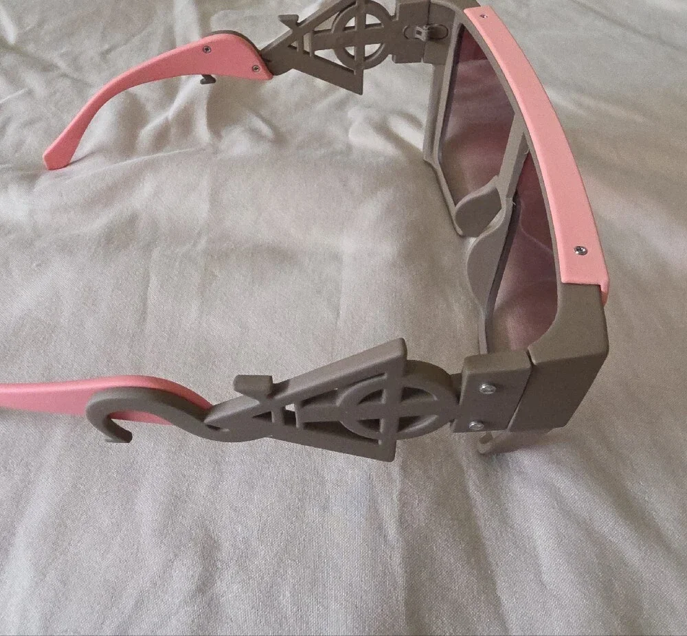 Pink & Gray Shield Sunglasses